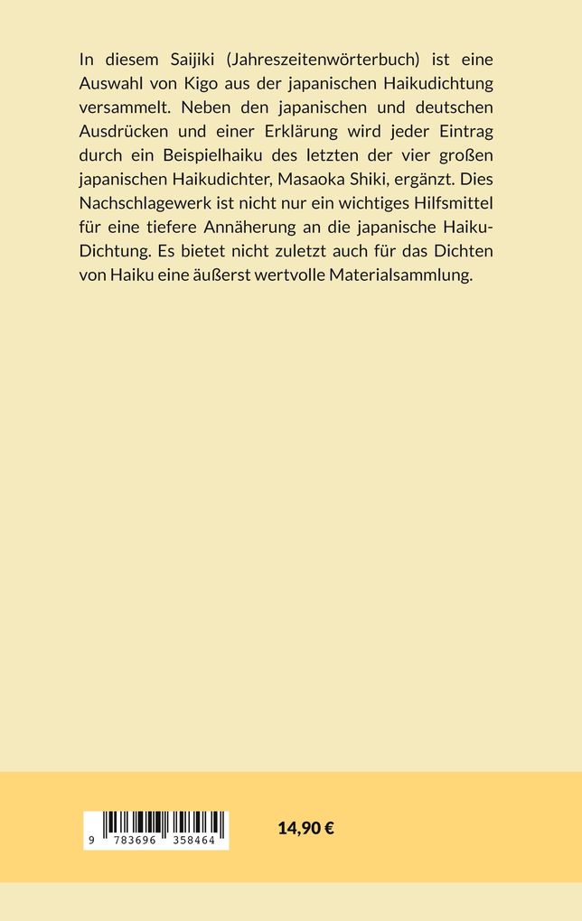 Weitere Ansicht: Saijiki Bd. 3 (Herbst) | Thomas Hemstege