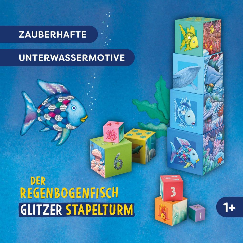 Weitere Ansicht: Stapelturm Glitzer Der Regenbogenfisch | Ines Frömelt