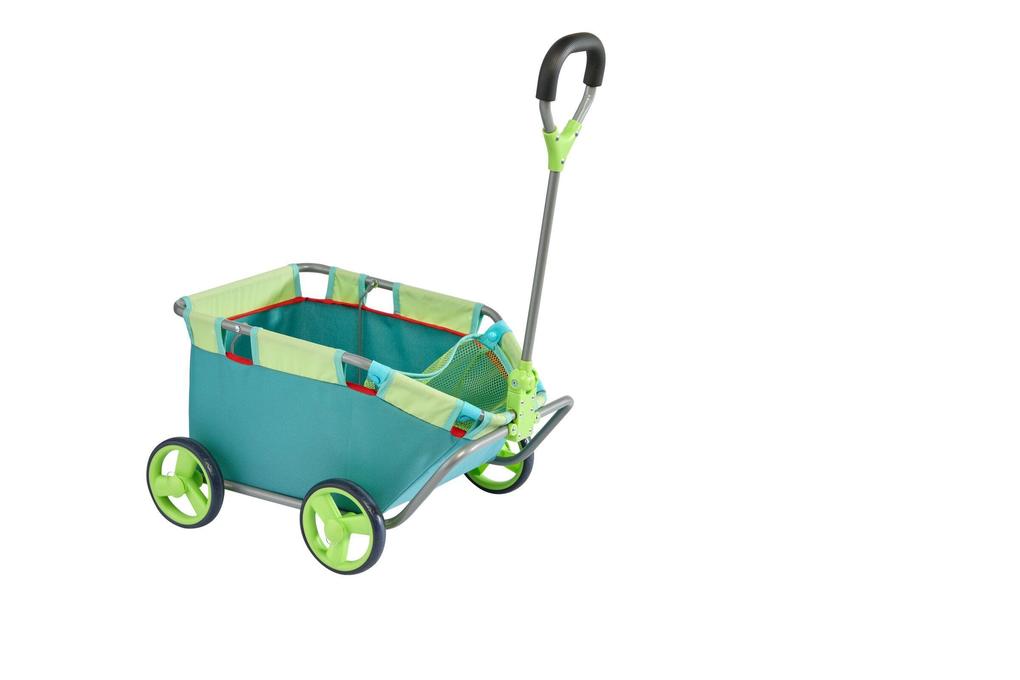 Weitere Ansicht: Puppen-Bollerwagen - Türkis | Mirka Schröder