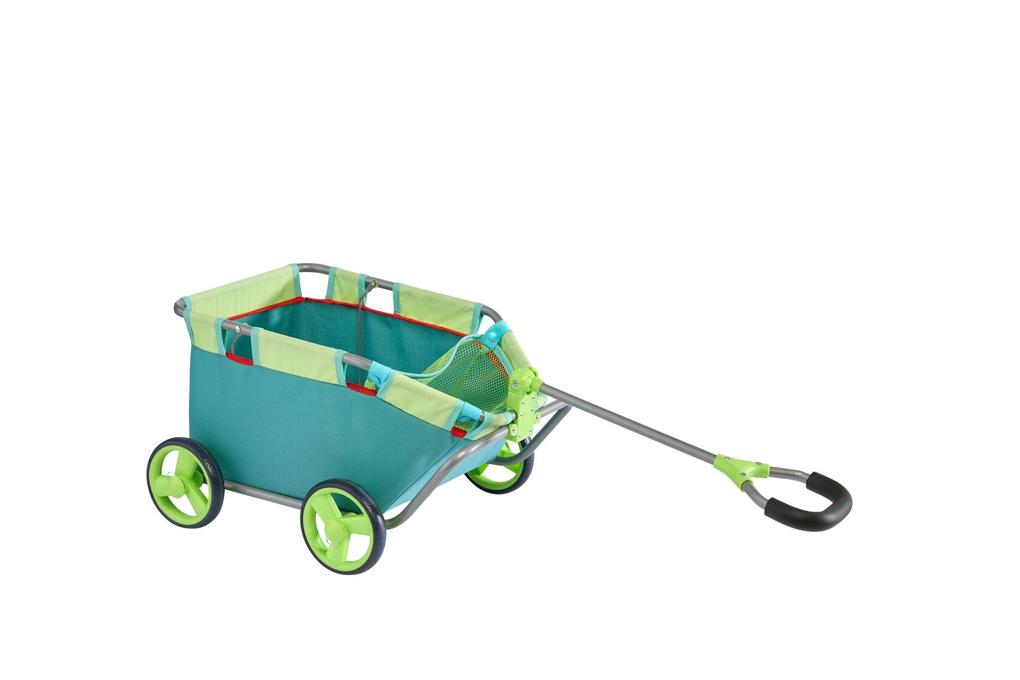Weitere Ansicht: Puppen-Bollerwagen - Türkis | Mirka Schröder