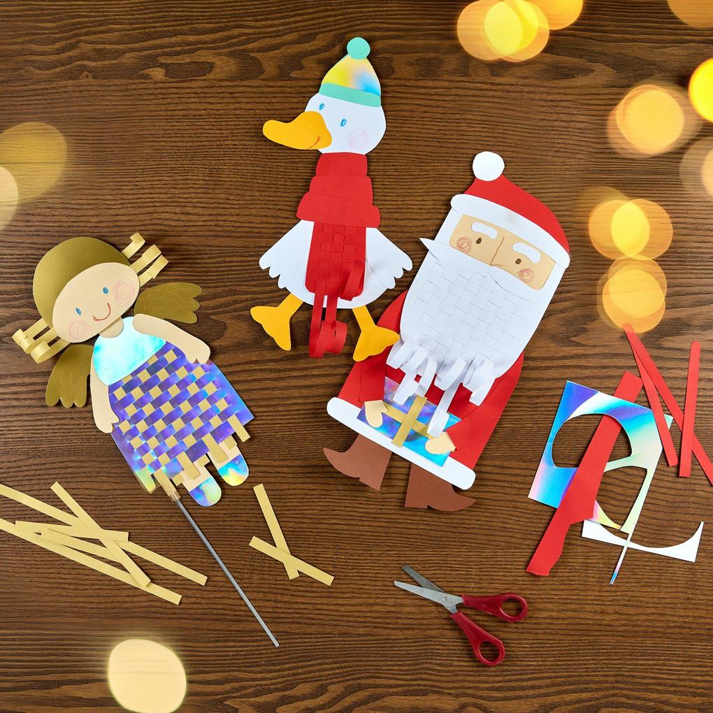 Weitere Ansicht: Bastelset - Papier-Flechten Weihnachten | Mirka Schröder