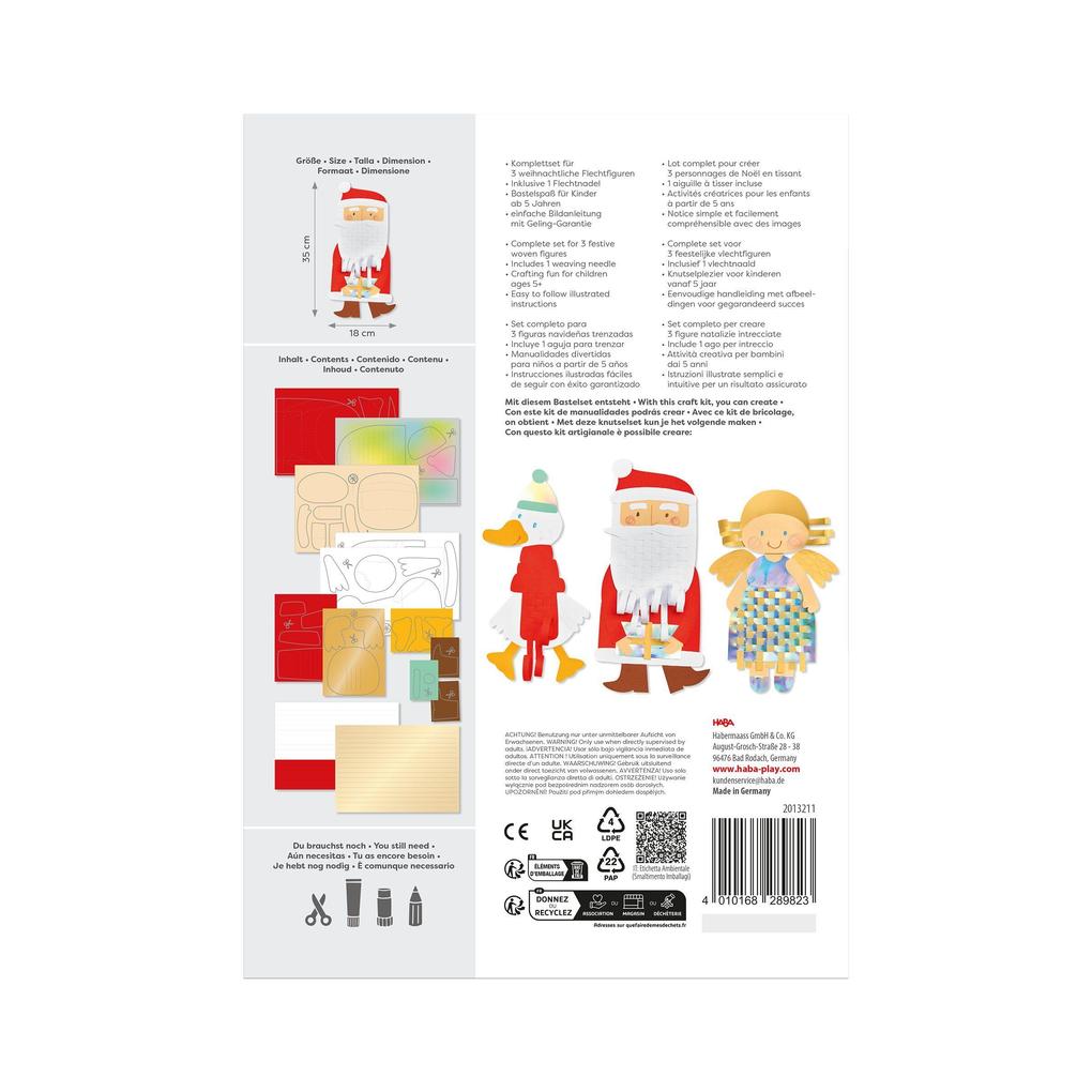 Weitere Ansicht: Bastelset - Papier-Flechten Weihnachten | Mirka Schröder
