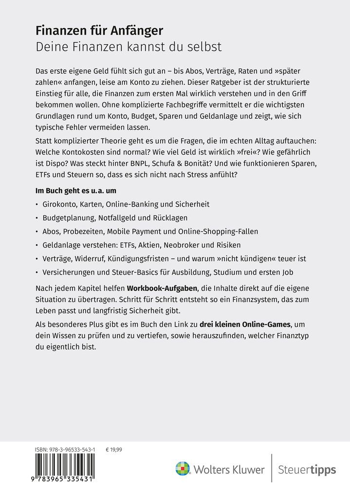 Weitere Ansicht: Finanzen für Anfänger | Maike Backhaus