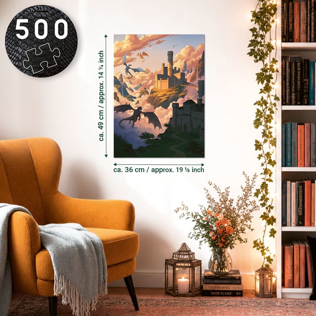 Weitere Ansicht: Erwachsenenpuzzle 500 Teile - Onyx Storm