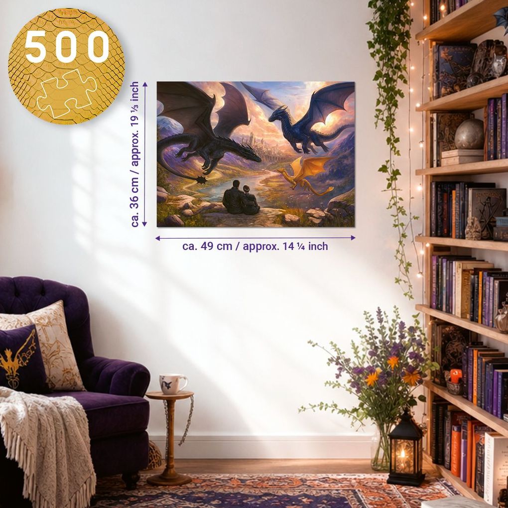 Weitere Ansicht: Erwachsenenpuzzle 500 Teile - Fourth Wing