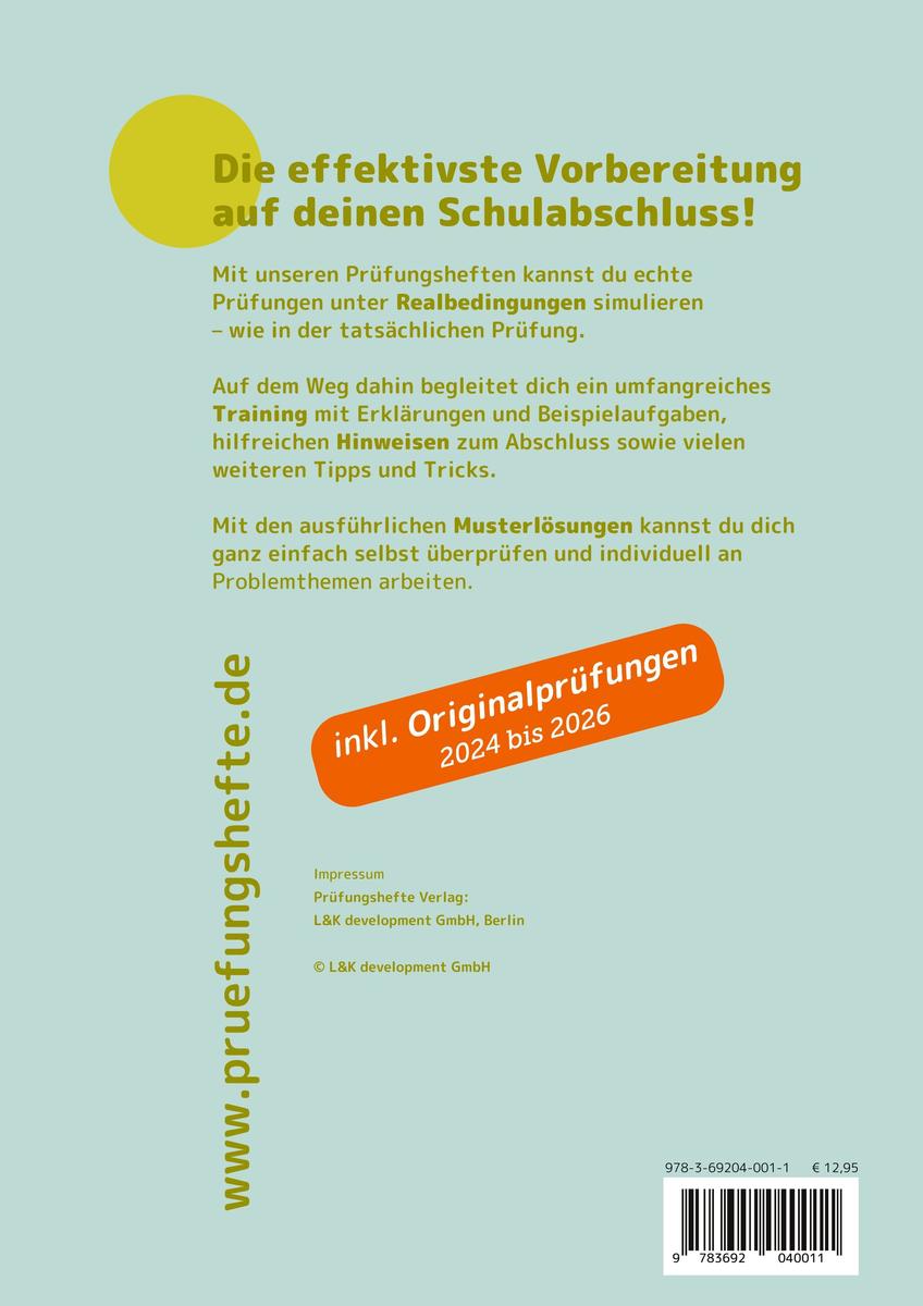 Weitere Ansicht: Prüfungsheft Realschule 2027 BW - Englisch