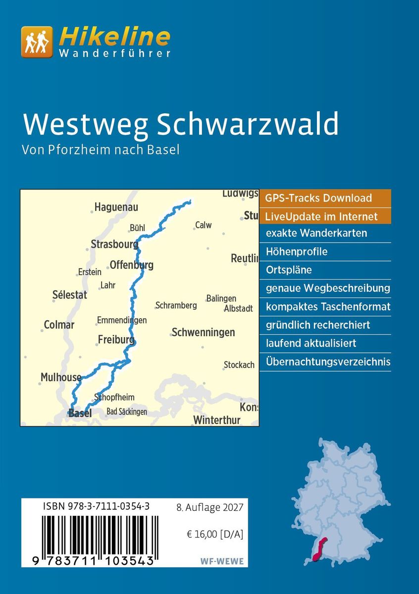 Weitere Ansicht: Fernwanderweg Westweg Schwarzwald