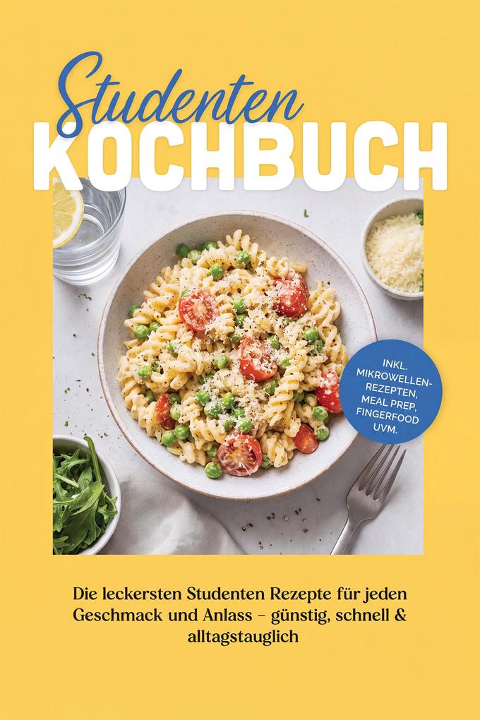 Produktbild: Studenten Kochbuch: Die leckersten Studenten Rezepte für jeden Geschmack und Anlass - günstig, schnell & alltagstauglich - inkl. Mikrowellenrezepten, Meal Prep, Fingerfood uvm. | Kristin Dreesmann