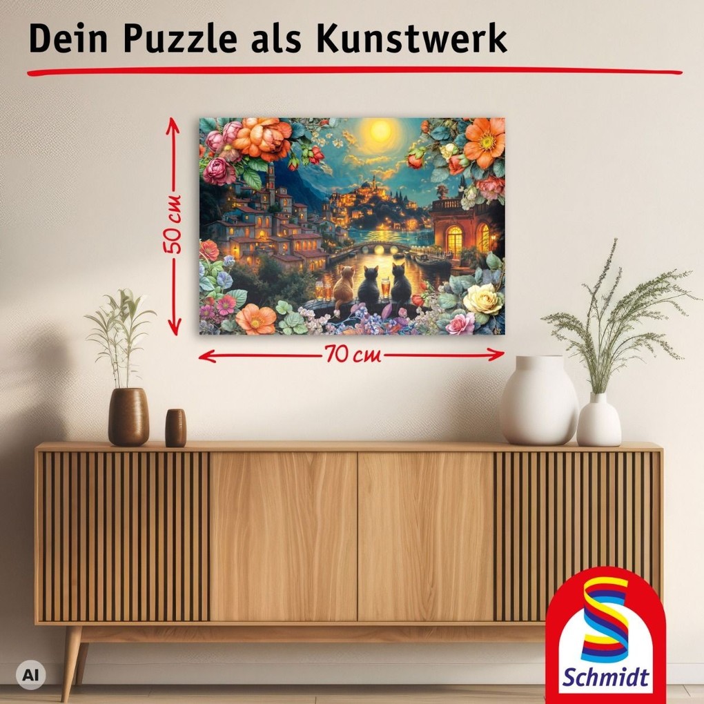 Weitere Ansicht: Trio im Mondlicht - 1000 Teile Puzzle