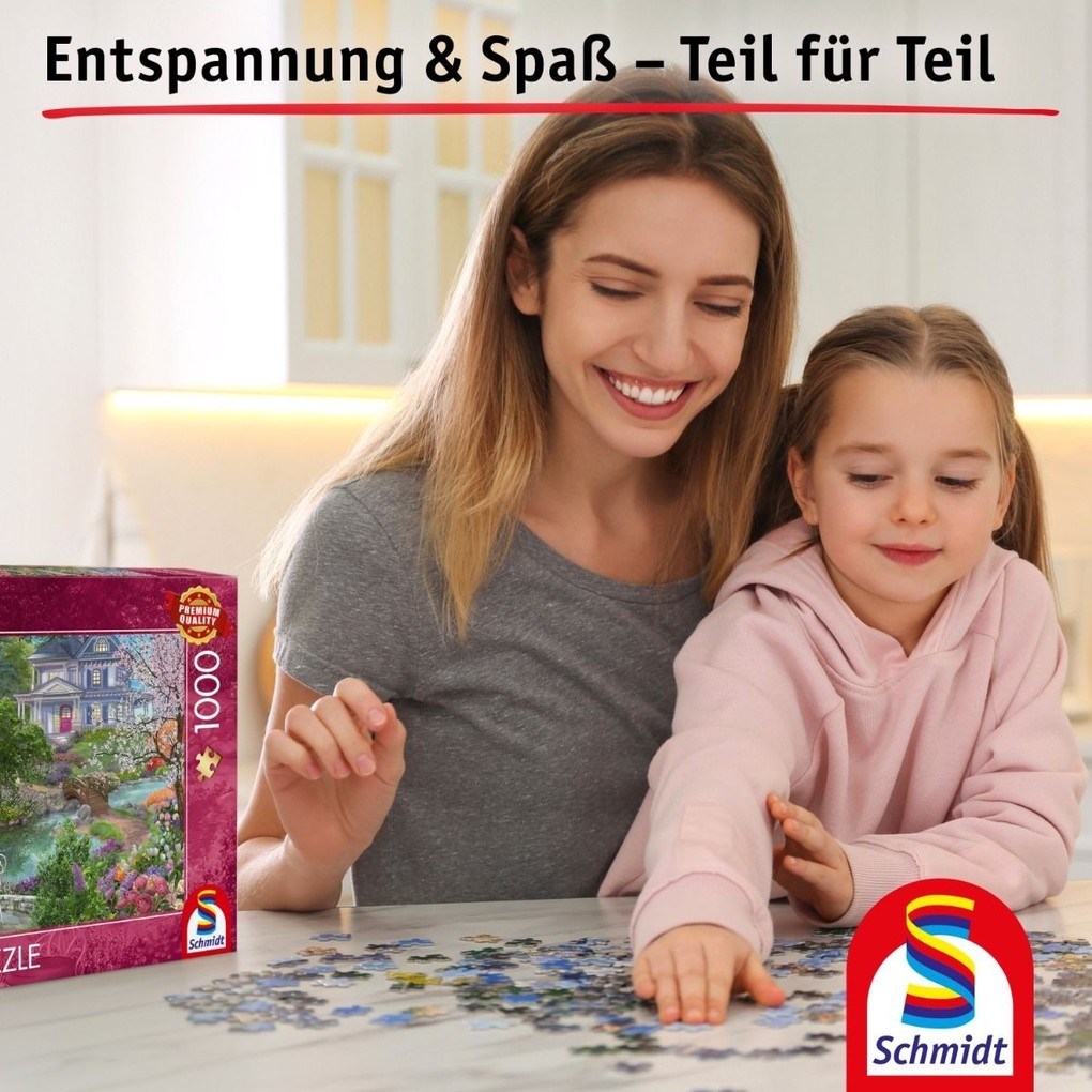 Weitere Ansicht: Stadtvilla am See - 1000 Teile Puzzle
