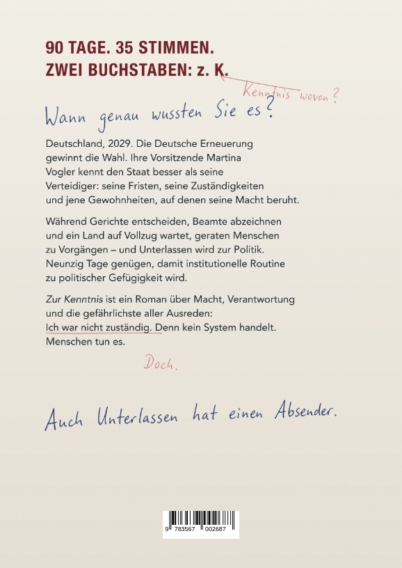 Weitere Ansicht: Zur Kenntnis | Daniel Fürg