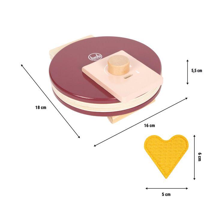 Weitere Ansicht: Waffeleisen-Set rot "tasty