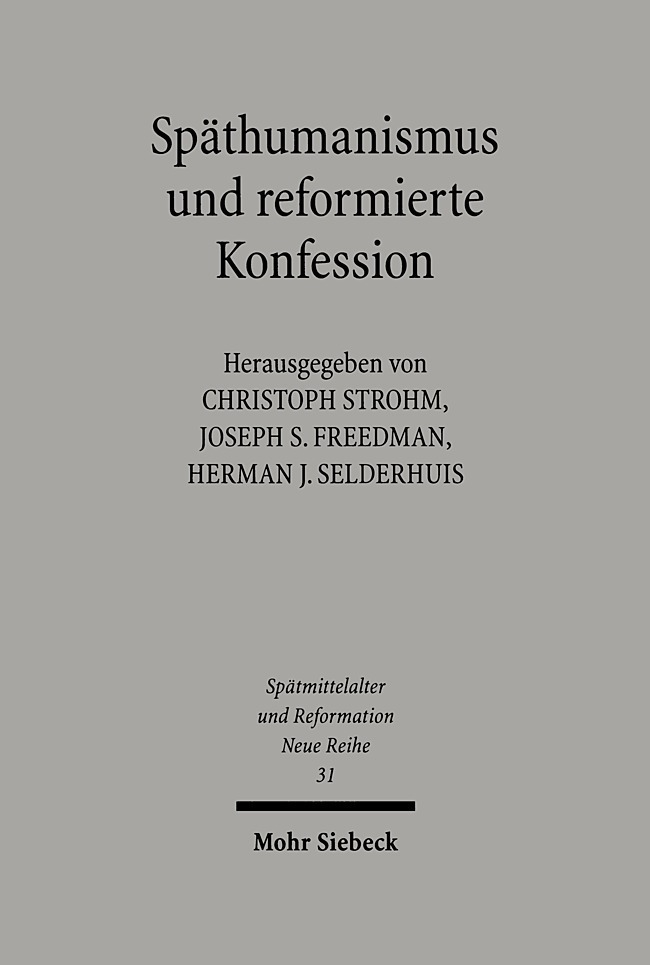 Produktbild: Späthumanismus und reformierte Konfession