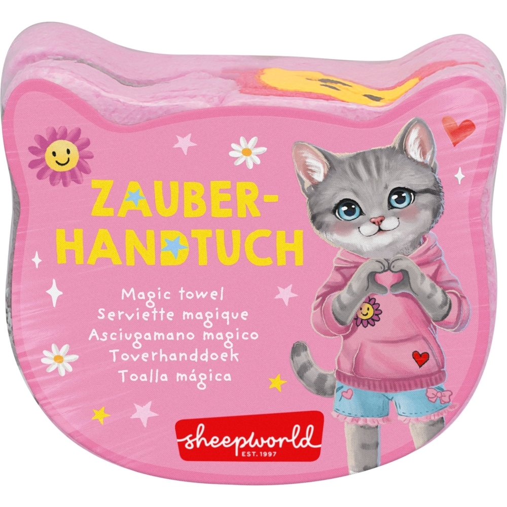 Weitere Ansicht: Zauberhandtuch Motiv "Katze"
