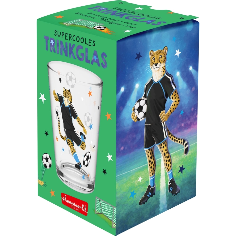 Weitere Ansicht: Trinkglas Motiv "Gepard"