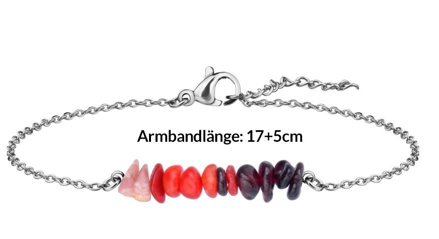 Weitere Ansicht: Wurzel Chakra - Mut - Armband, J711-01