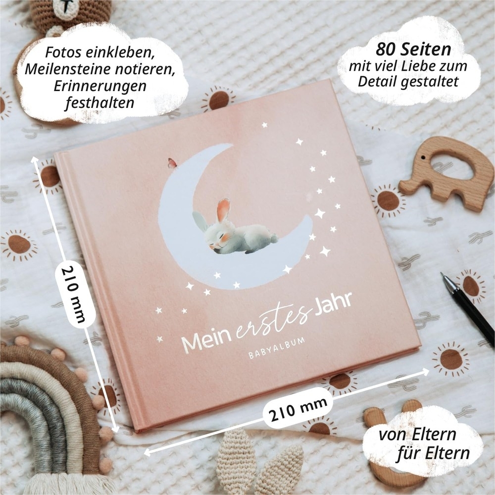 Weitere Ansicht: Babyalbum Klein Rosa