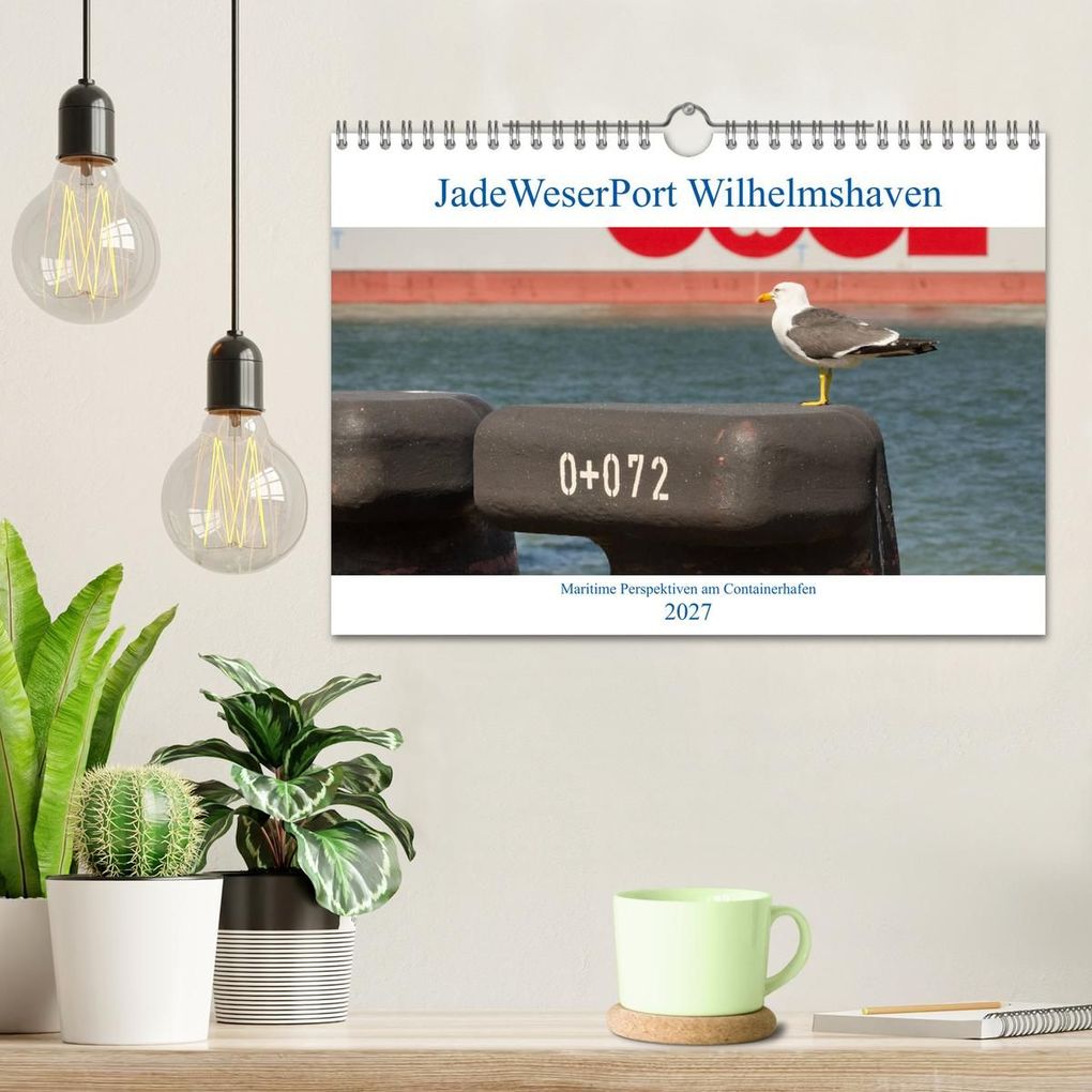 Weitere Ansicht: JadeWeserPort Wilhelmshaven - Maritime Perspektiven am Containerhafen (Wandkalender 2027 DIN A4 quer), CALVENDO Monatskalender | www.geniusstrand.de, Calvendo