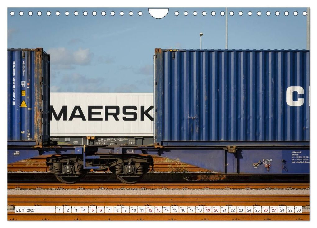 Weitere Ansicht: JadeWeserPort Wilhelmshaven - Maritime Perspektiven am Containerhafen (Wandkalender 2027 DIN A4 quer), CALVENDO Monatskalender | www.geniusstrand.de, Calvendo