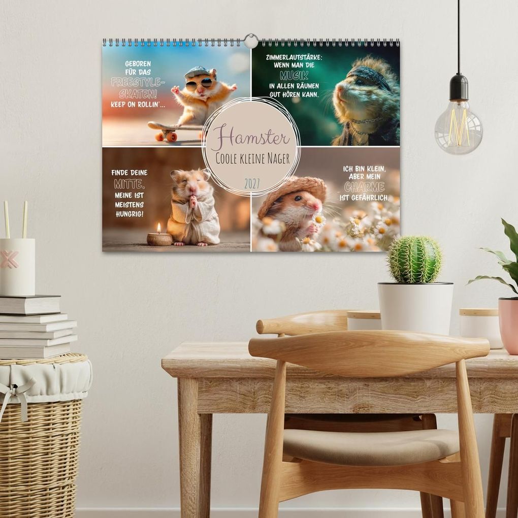 Weitere Ansicht: Hamster - Coole kleine Nager (Wandkalender 2027 DIN A3 quer), CALVENDO Monatskalender | Melanie Viola, Calvendo