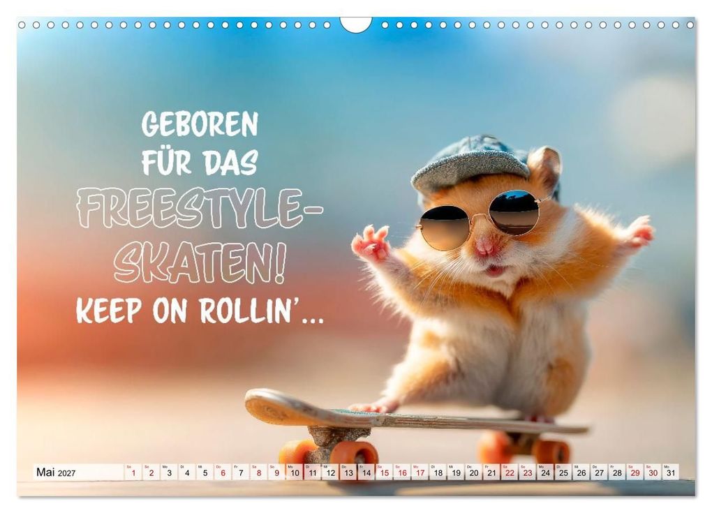 Weitere Ansicht: Hamster - Coole kleine Nager (Wandkalender 2027 DIN A3 quer), CALVENDO Monatskalender | Melanie Viola, Calvendo