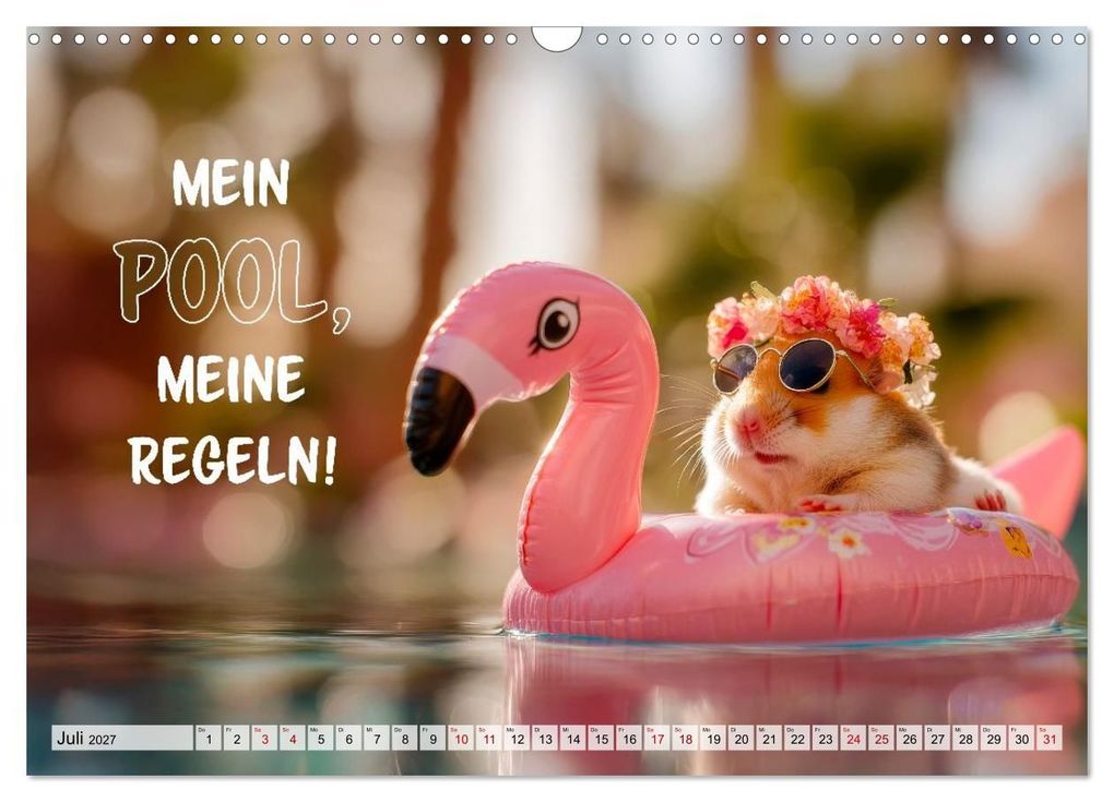Weitere Ansicht: Hamster - Coole kleine Nager (Wandkalender 2027 DIN A3 quer), CALVENDO Monatskalender | Melanie Viola, Calvendo