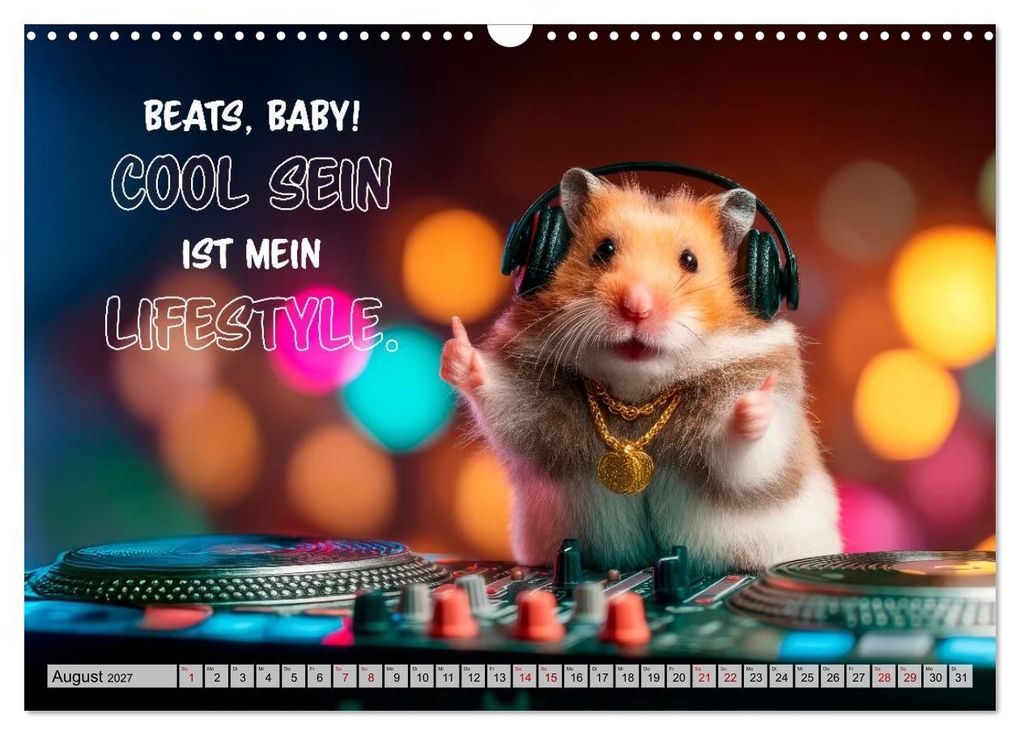 Weitere Ansicht: Hamster - Coole kleine Nager (Wandkalender 2027 DIN A3 quer), CALVENDO Monatskalender | Melanie Viola, Calvendo
