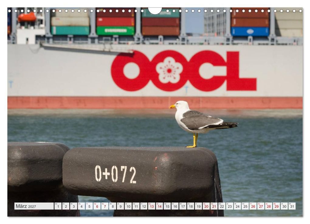 Weitere Ansicht: JadeWeserPort Wilhelmshaven - Maritime Perspektiven am Containerhafen (Wandkalender 2027 DIN A3 quer), CALVENDO Monatskalender | www.geniusstrand.de, Calvendo