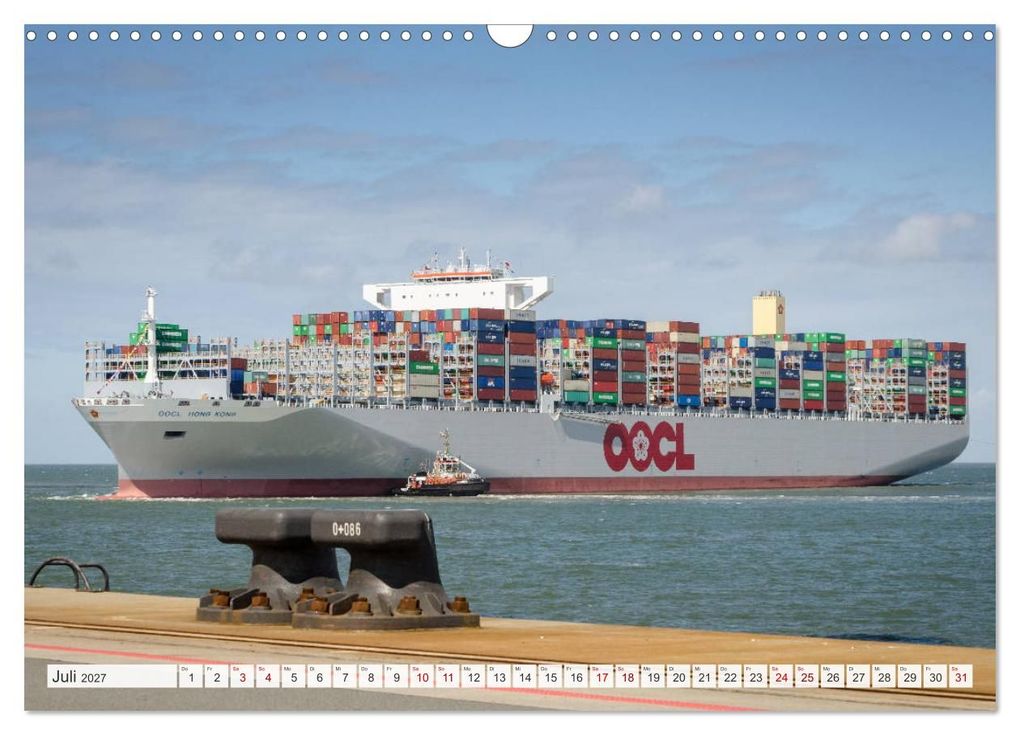 Weitere Ansicht: JadeWeserPort Wilhelmshaven - Maritime Perspektiven am Containerhafen (Wandkalender 2027 DIN A3 quer), CALVENDO Monatskalender | www.geniusstrand.de, Calvendo