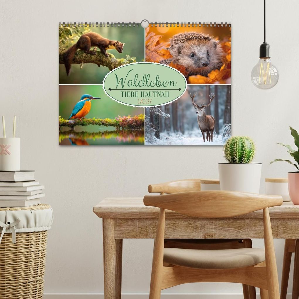 Weitere Ansicht: Waldleben - Tiere hautnah (Wandkalender 2027 DIN A3 quer), CALVENDO Monatskalender | Melanie Viola, Calvendo