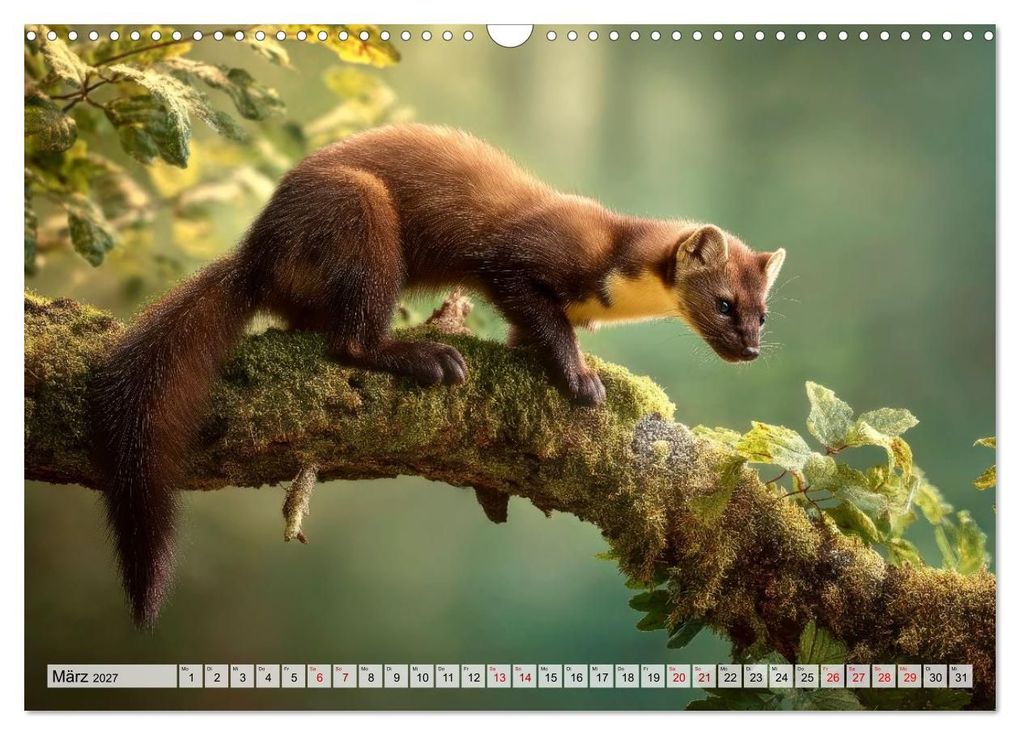 Weitere Ansicht: Waldleben - Tiere hautnah (Wandkalender 2027 DIN A3 quer), CALVENDO Monatskalender | Melanie Viola, Calvendo