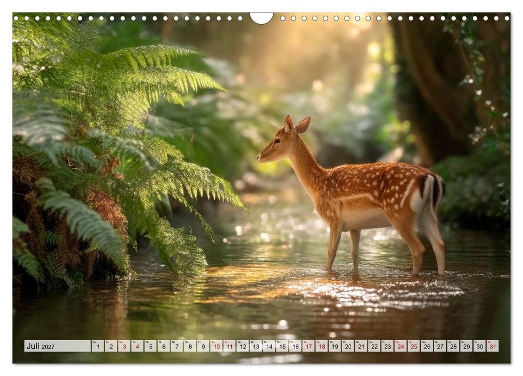 Weitere Ansicht: Waldleben - Tiere hautnah (Wandkalender 2027 DIN A3 quer), CALVENDO Monatskalender | Melanie Viola, Calvendo