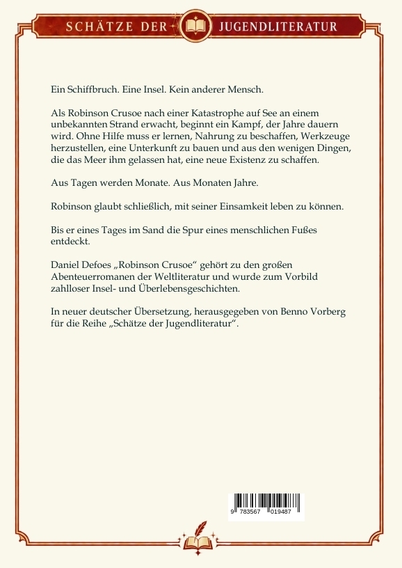 Weitere Ansicht: Robinson Crusoe - Vollständige Urfassung | Daniel Defoe