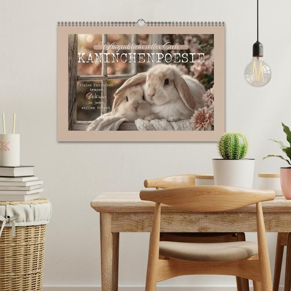 Weitere Ansicht: Kaninchenpoesie - Augenblicke voller Seele (Wandkalender 2027 DIN A3 quer), CALVENDO Monatskalender | Melanie Viola