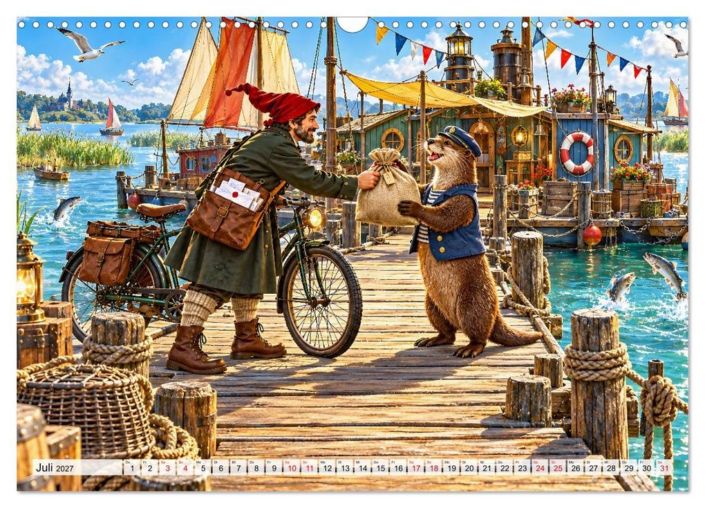 Weitere Ansicht: MAGISCHE POST - Briefe voller Wunder (Wandkalender 2027 DIN A3 quer), CALVENDO Monatskalender | juehust
