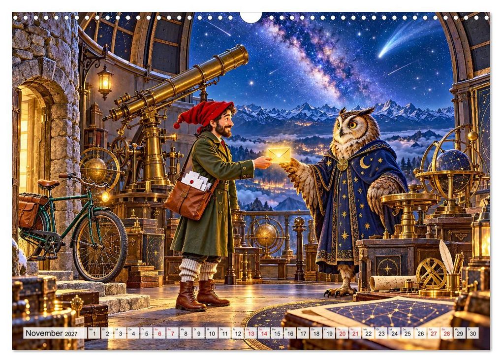 Weitere Ansicht: MAGISCHE POST - Briefe voller Wunder (Wandkalender 2027 DIN A3 quer), CALVENDO Monatskalender | juehust