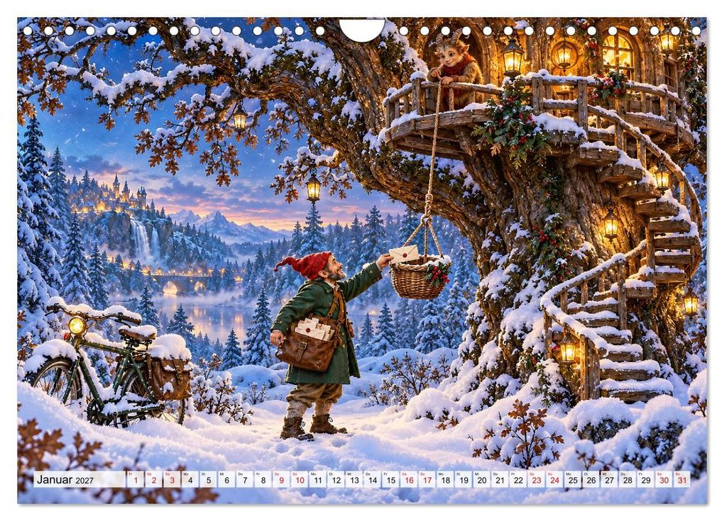 Weitere Ansicht: MAGISCHE POST - Briefe voller Wunder (Wandkalender 2027 DIN A4 quer), CALVENDO Monatskalender | juehust