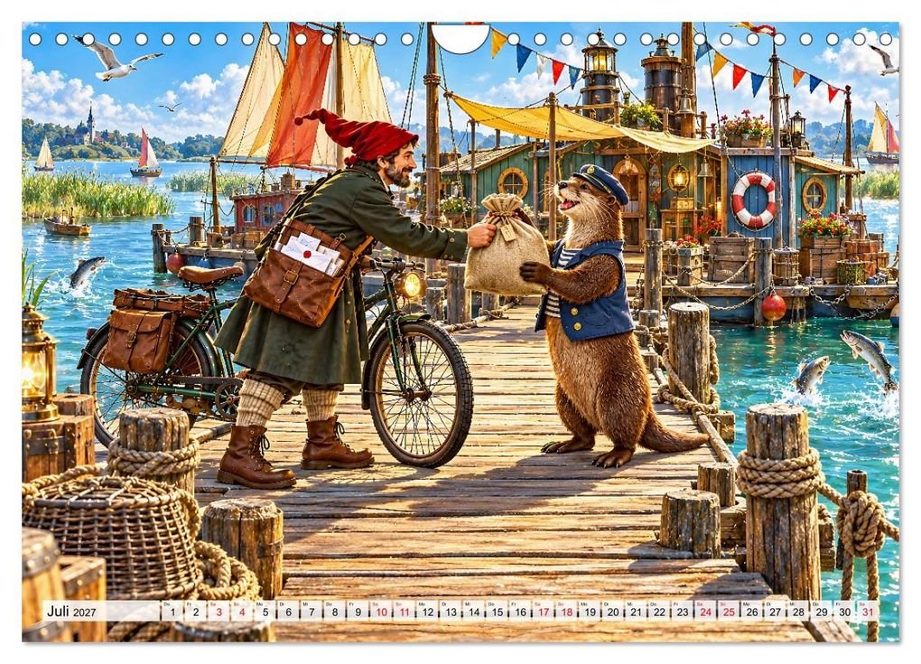 Weitere Ansicht: MAGISCHE POST - Briefe voller Wunder (Wandkalender 2027 DIN A4 quer), CALVENDO Monatskalender | juehust