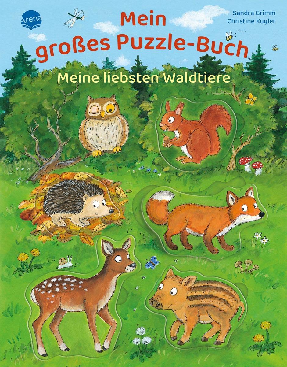 Produktbild: Mein schönstes Puzzle-Buch. Meine liebsten Waldtiere | Sandra Grimm