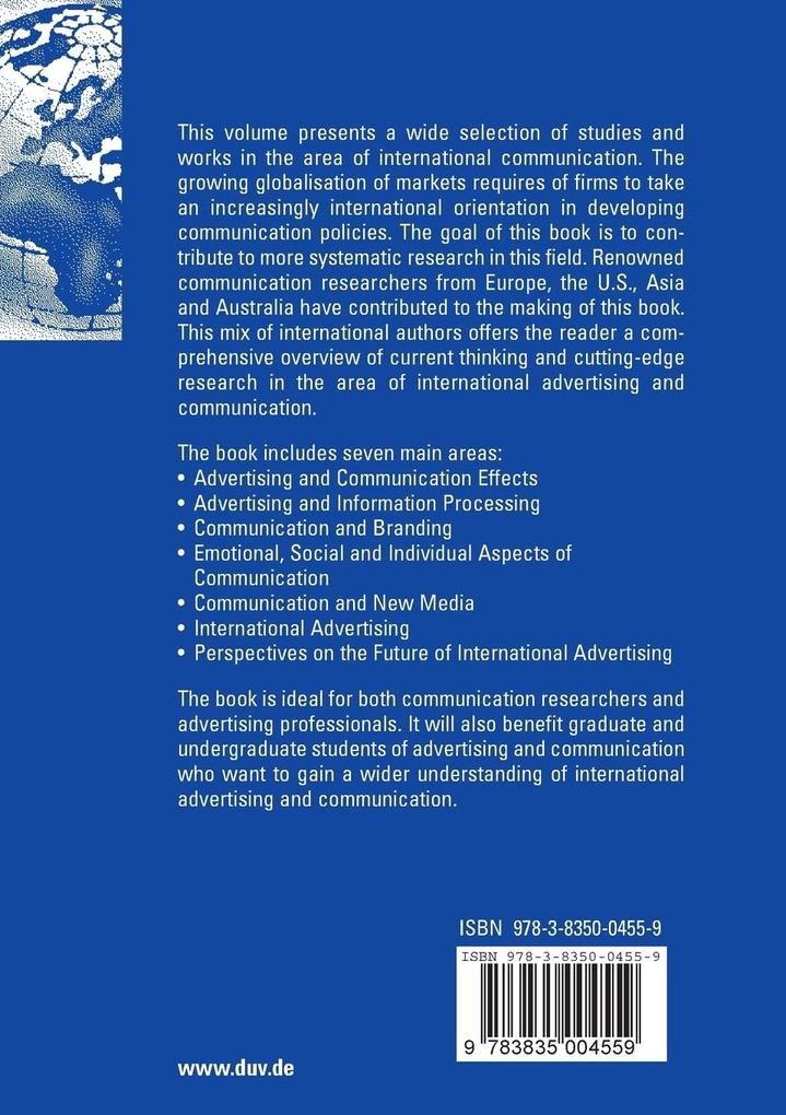 Weitere Ansicht: International Advertising and Communication
