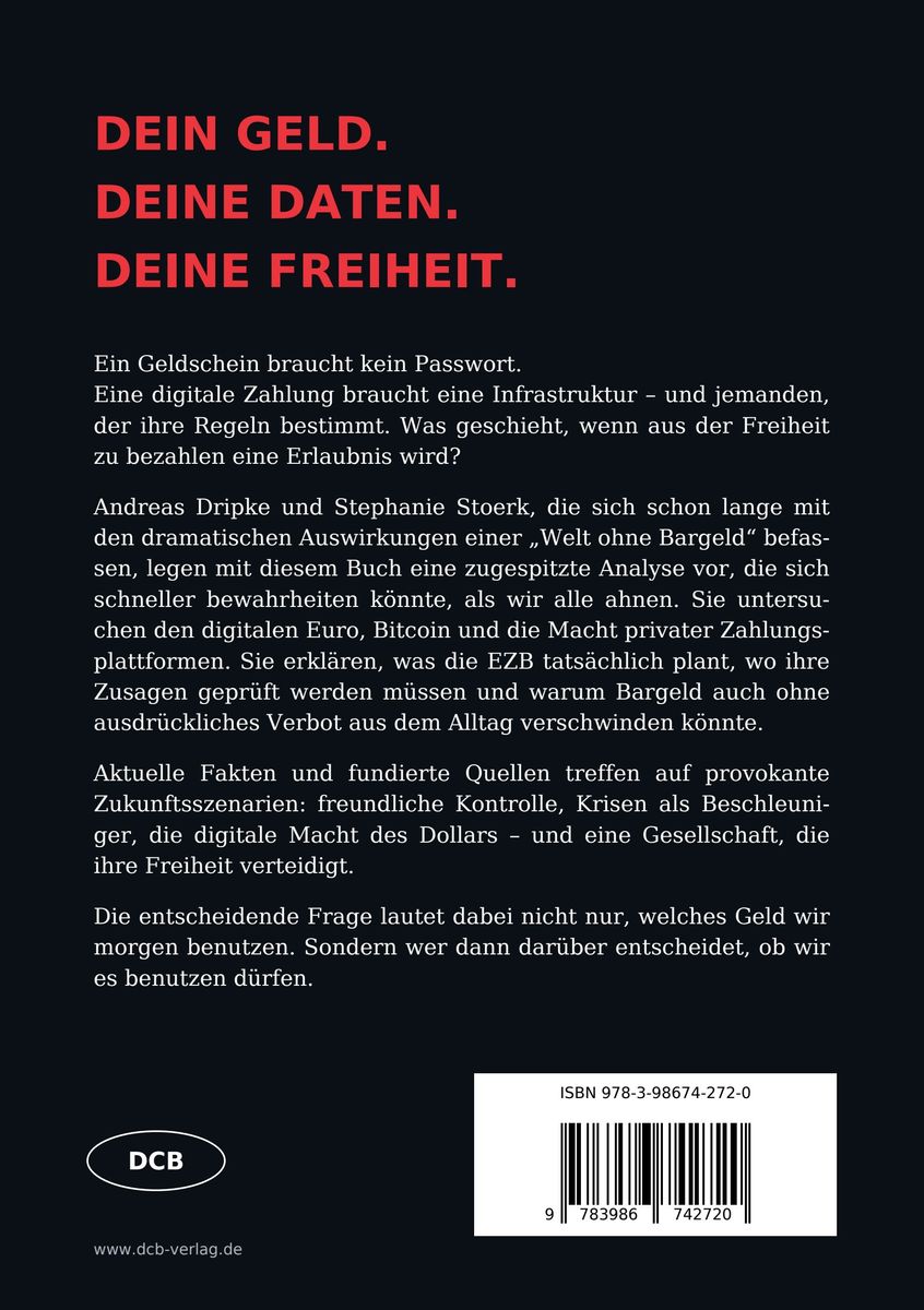 Weitere Ansicht: Welt ohne Bargeld | Andreas Dripke, Stephanie Stoerk
