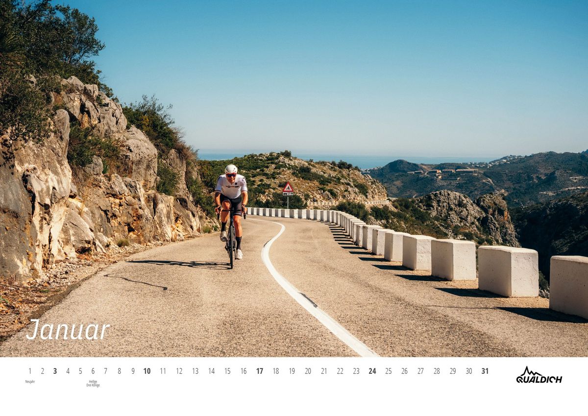 Weitere Ansicht: quäldich.de-Rennrad-Kalender 2027