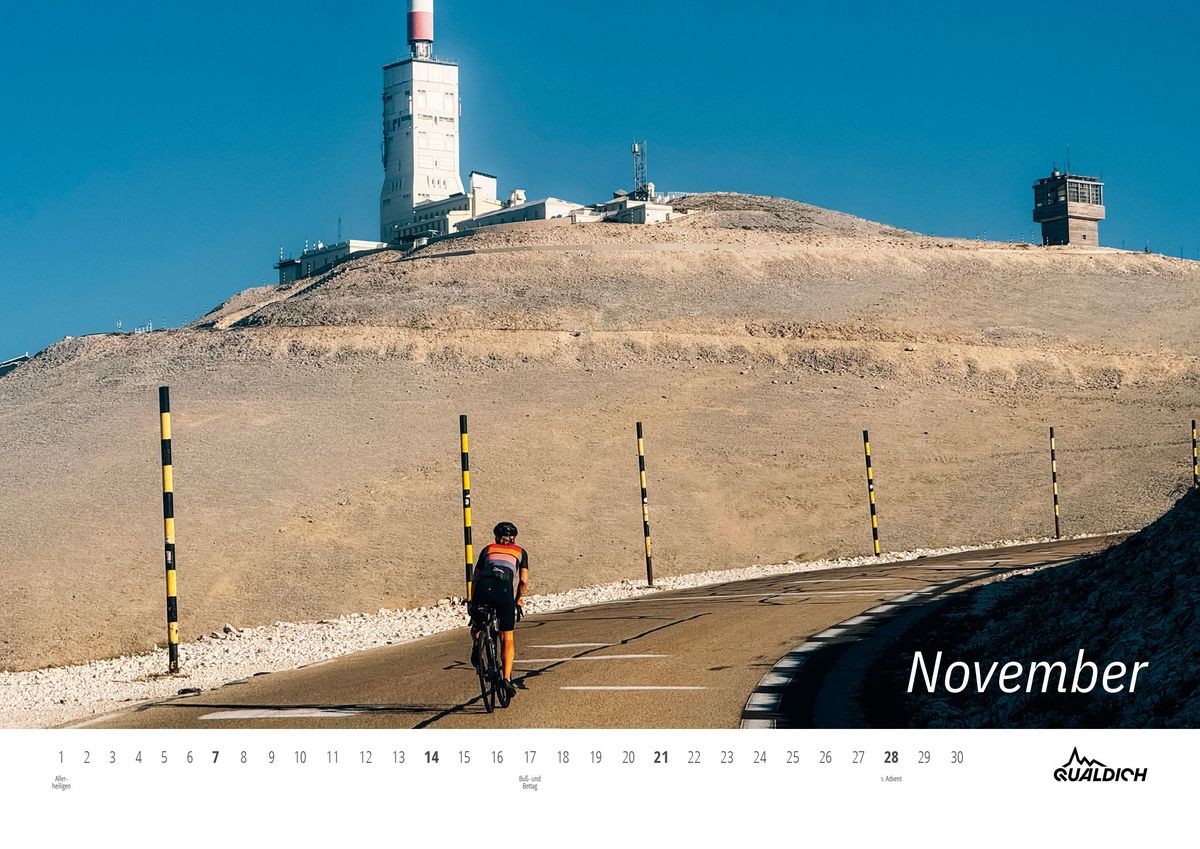 Weitere Ansicht: quäldich.de-Rennrad-Kalender 2027