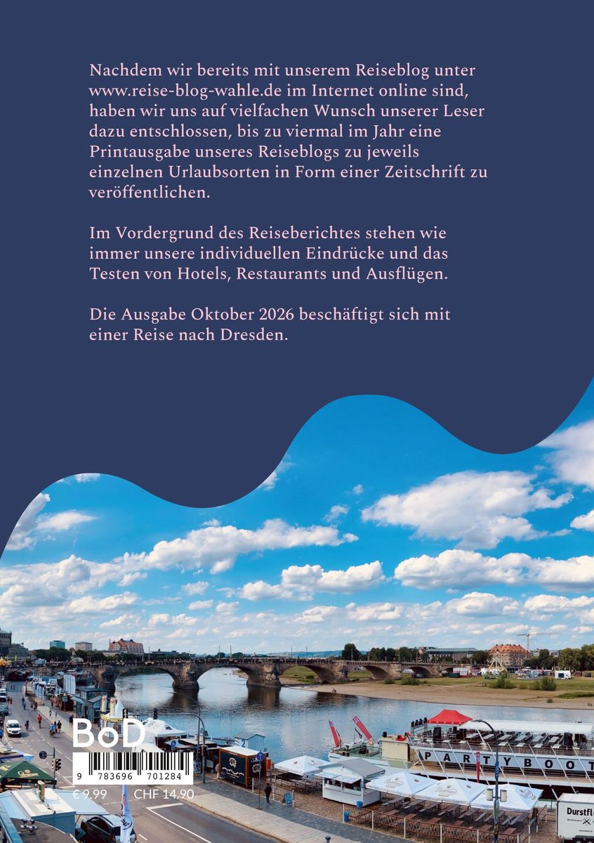 Weitere Ansicht: Reiseblog Wahle Ausgabe Oktober 2026 | Stefan Wahle