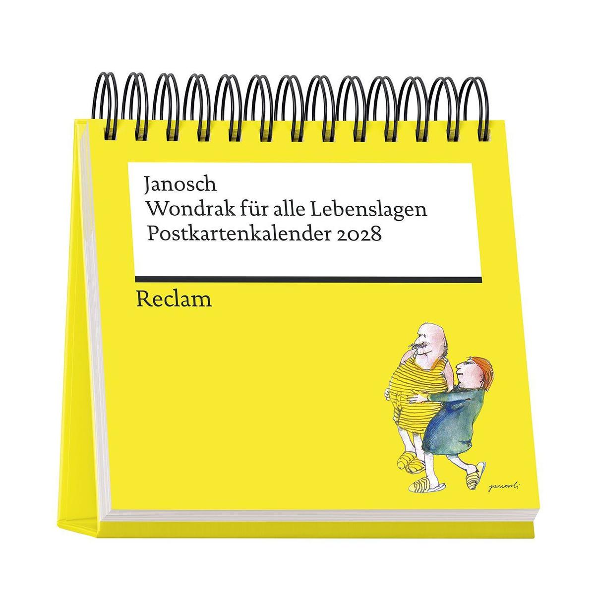 Produktbild: Wondrak für alle Lebenslagen. Postkartenkalender 2028 | Janosch