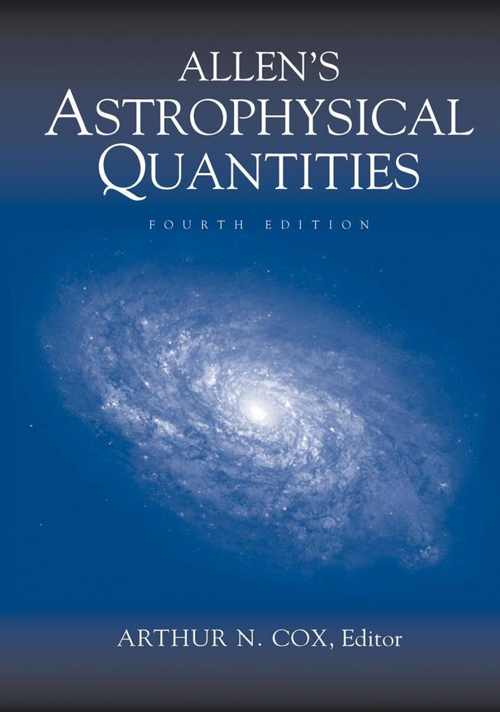 Produktbild: Allen's Astrophysical Quantities