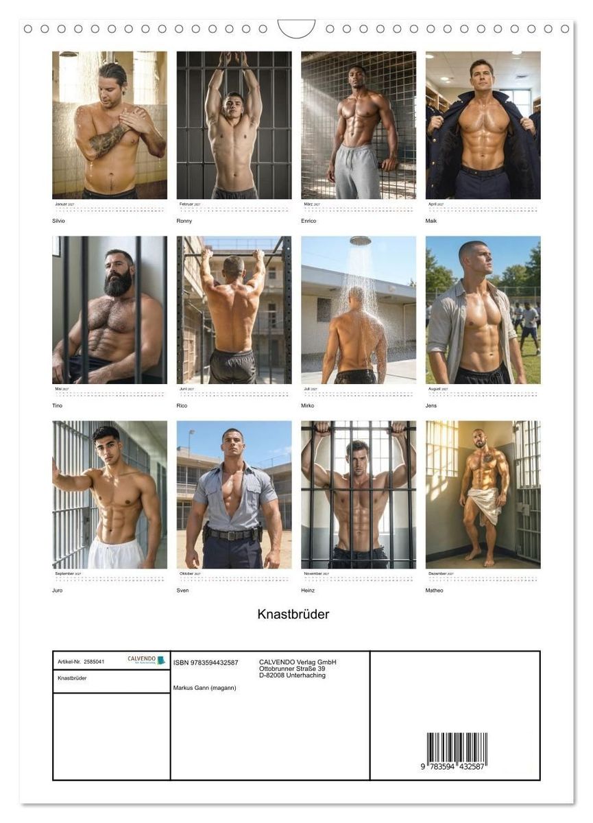 Weitere Ansicht: Knastbrüder (Wandkalender 2027 DIN A3 hoch), CALVENDO Monatskalender | Markus Gann (Magann), Calvendo