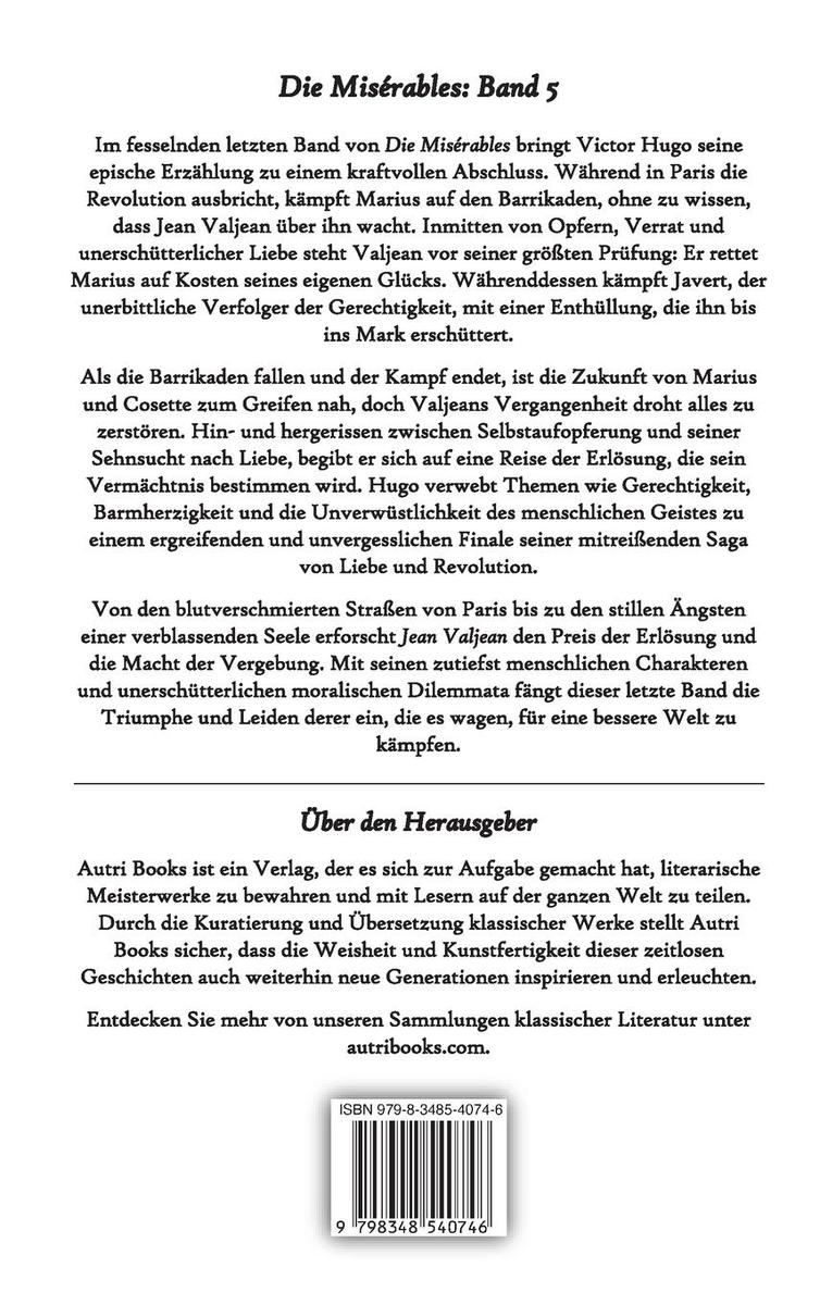 Weitere Ansicht: Die Misérables | Victor Hugo