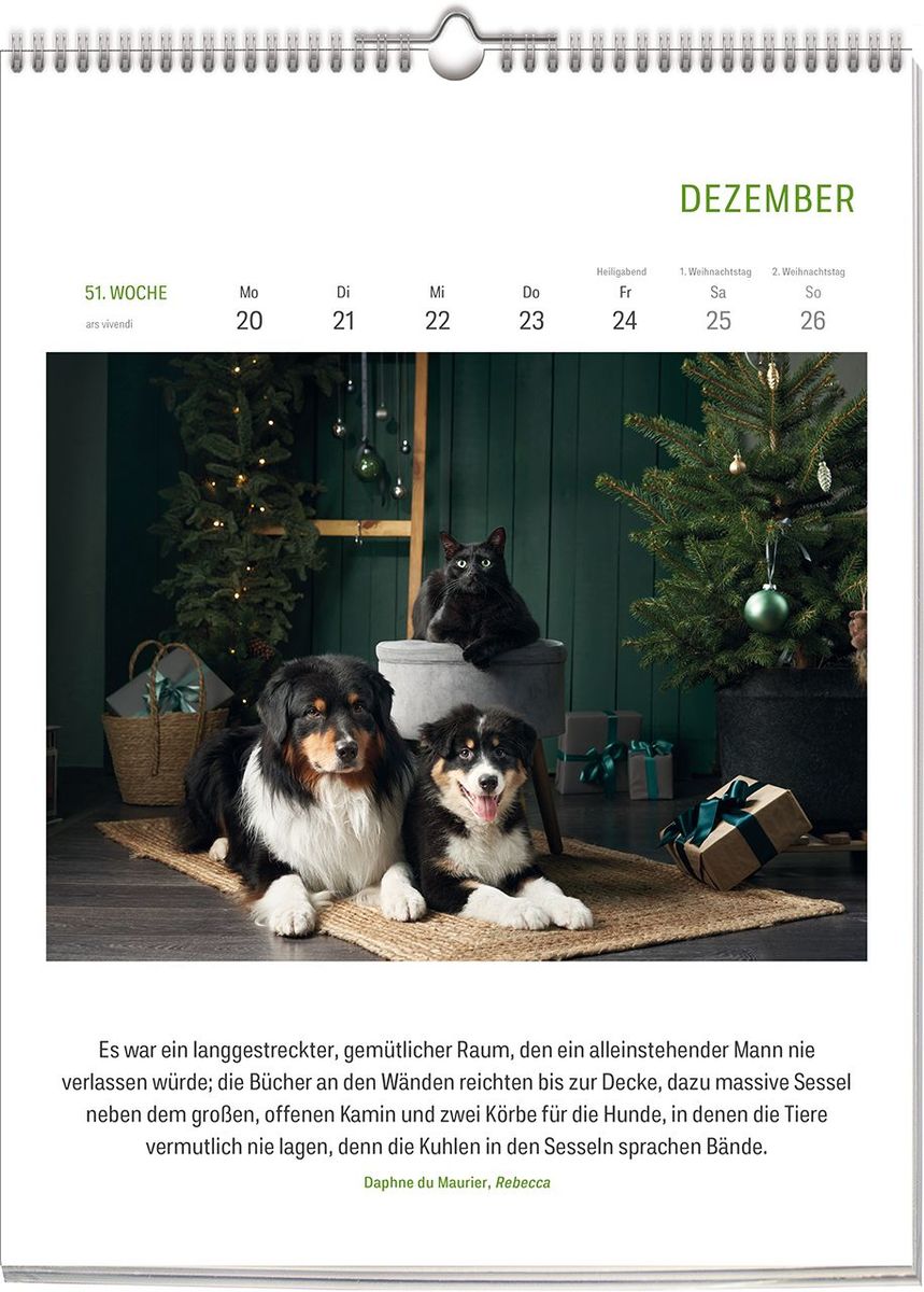 Weitere Ansicht: Literarischer HUNDE-Kalender 2028 | Vivendi Ars