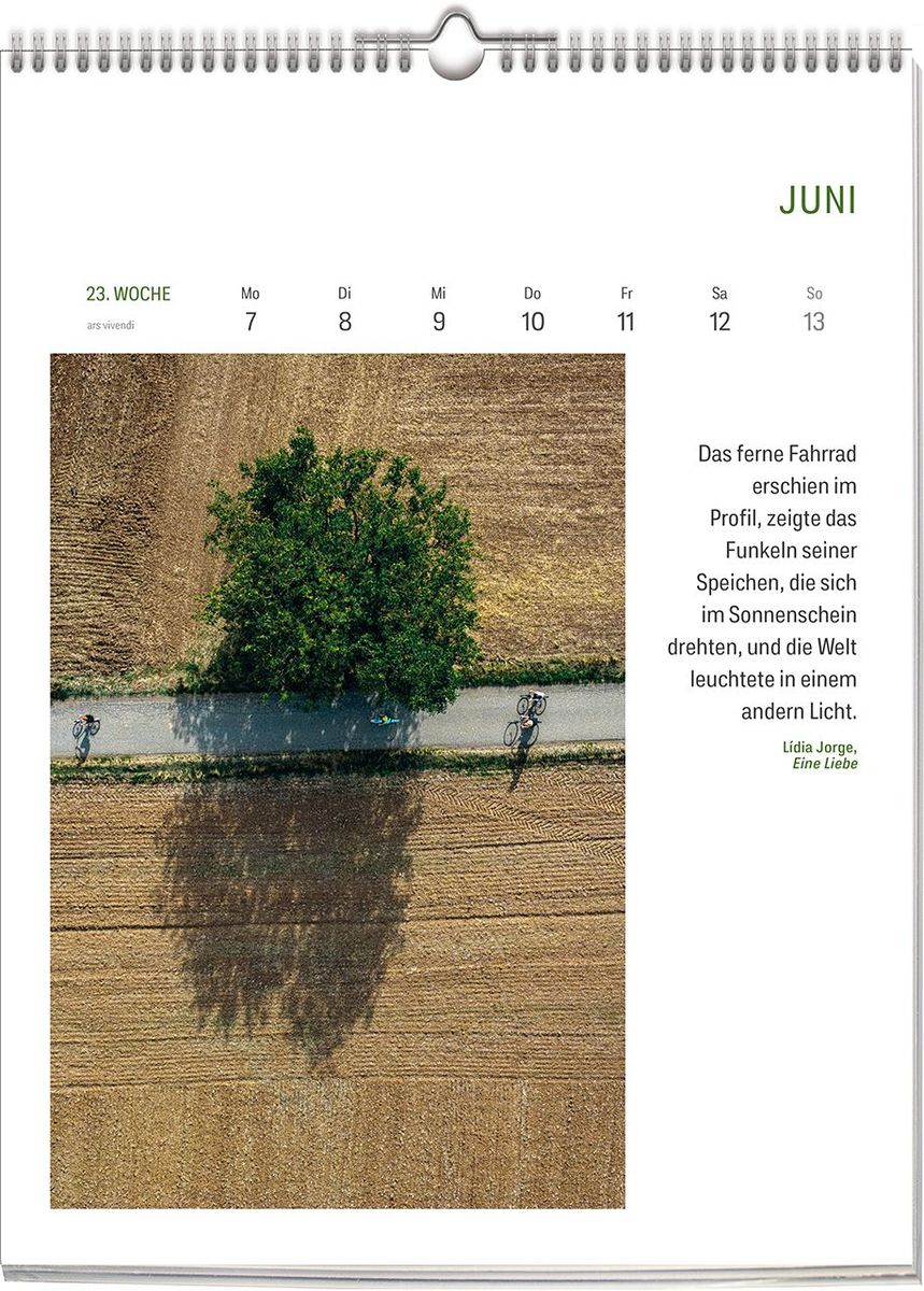 Weitere Ansicht: Literarischer FAHRRAD Kalender 2028 | Vivendi Ars
